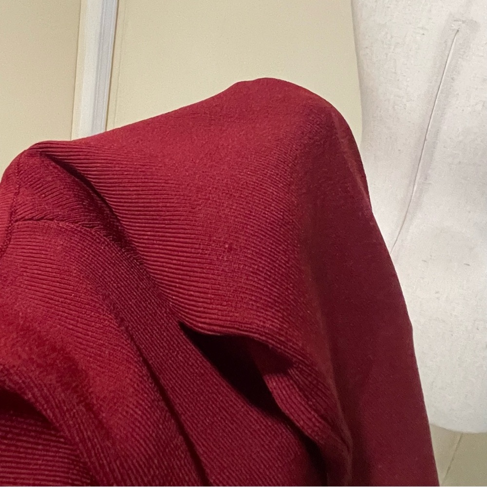 Reiss Eliah Knitted Asymmetric Top Red Size M - Picture 10 of 10
